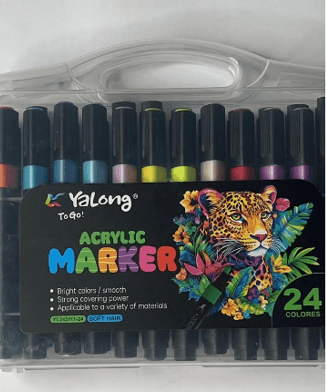 24-Color Acrylic Marker Set