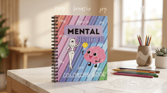Mental Health Coloring Book